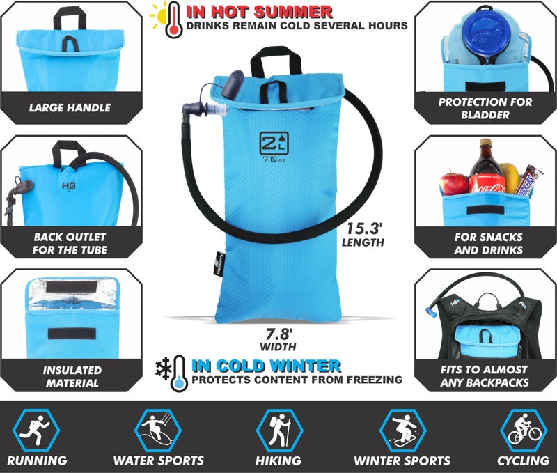 FREEMOVE 2L Sky Blue Insulated Thermo Cooler Bag - Image 4